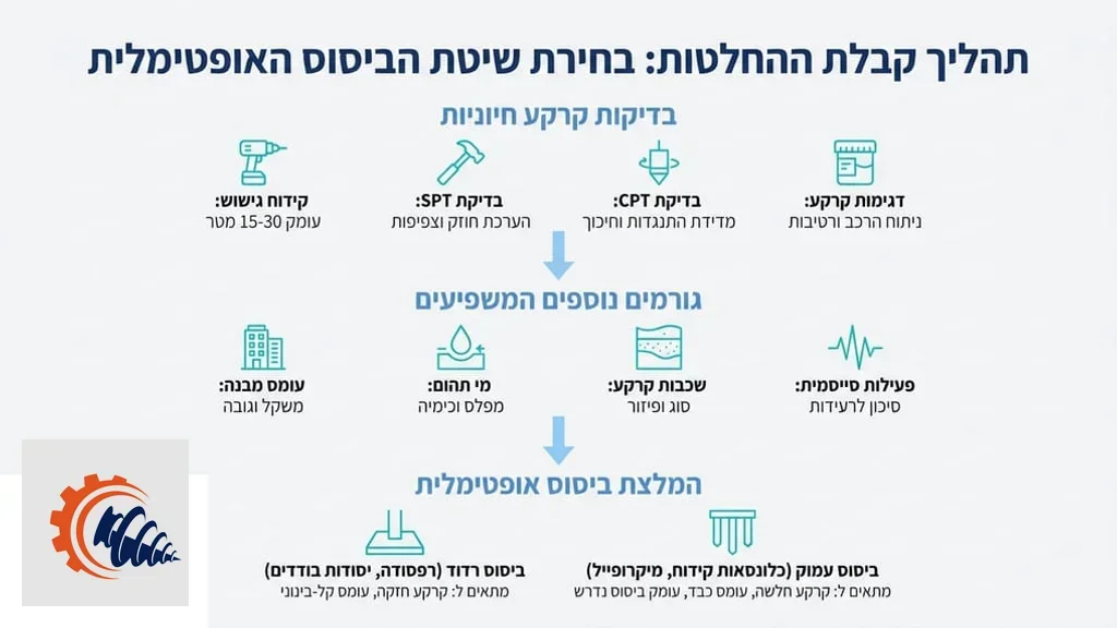 בדיקות קרקע לפני קידוח כלונסאות על ידי מהנדסים